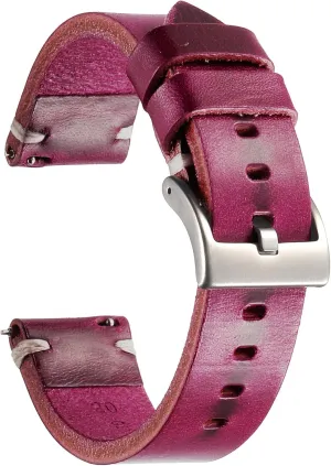Release Watch Strap Replacement for Men Women,18mm 20mm 22mm 24mm Genuine Leather entitle exhaust wage gist Watch Band,Vintage Handmade Quick 