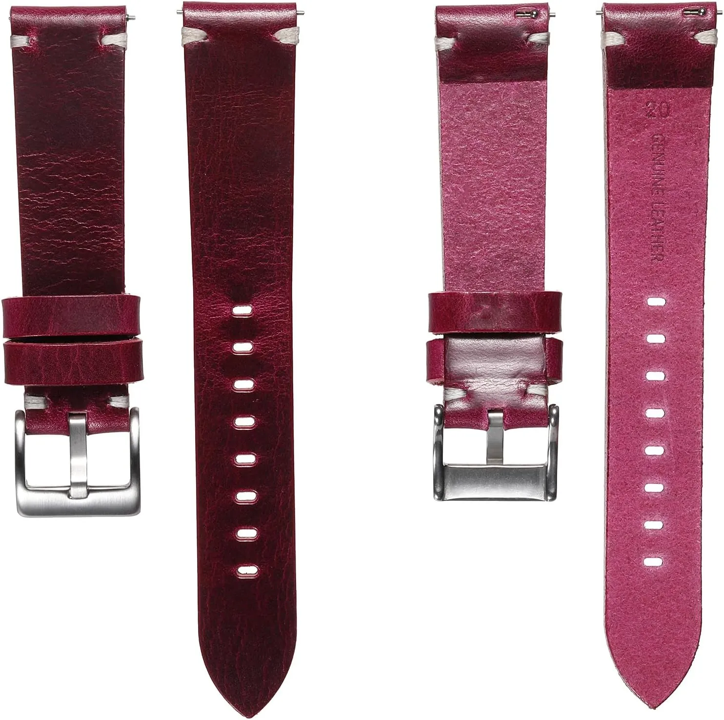 Release Watch Strap Replacement for Men Women,18mm 20mm 22mm 24mm Genuine Leather entitle exhaust wage gist Watch Band,Vintage Handmade Quick 