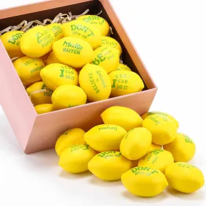 Relieve Balls Gifts for Home Carnival Party Bag Fillers Employee Coworkers Team Jerify 36 Pieces Motivational Lemon Stress Balls triumph Party Favors Mini Foam Inspirational Toys Lemons 