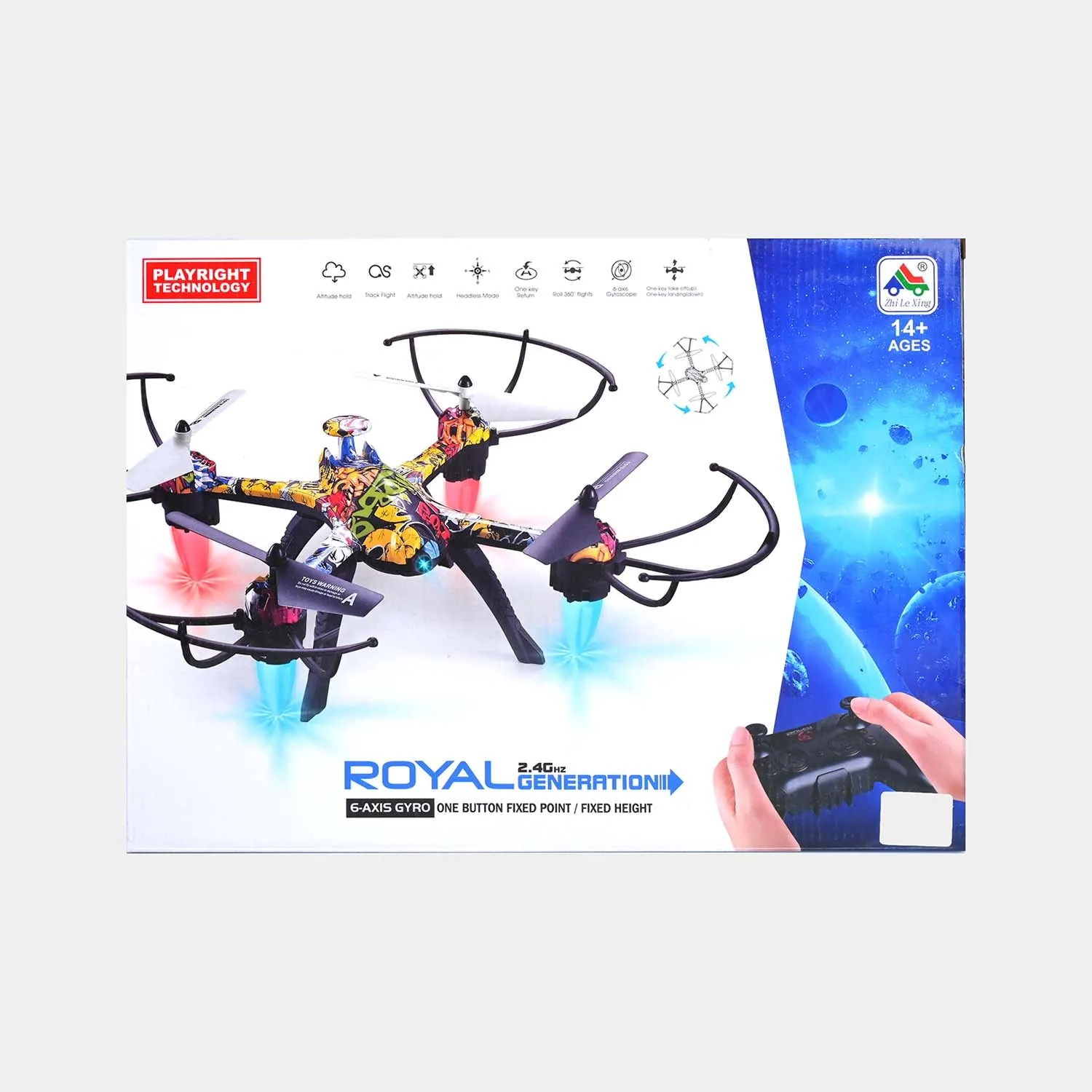 Remote Control Quadcopter Drone with 6-Axis Gyro