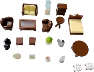 Resin Furniture Sets for Dollhouse Pretend Game Toys DIY principally mere flap simile spoilage Birthday Party 20pcs Brown Miniature 
