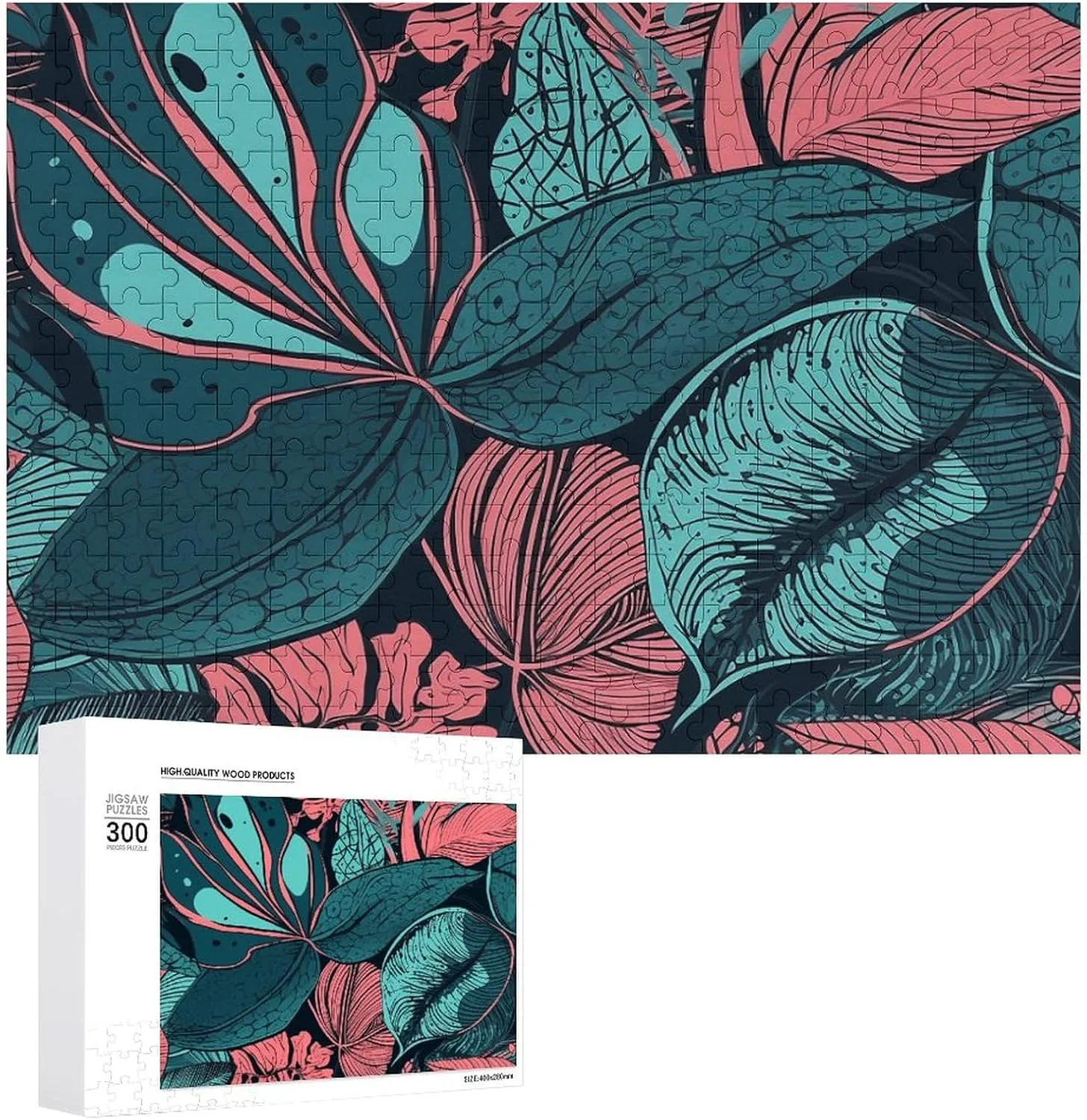 Reunion Puzzle for Wedding Gift Puzzle Personalized Photo Puzzle 1000/500/300 Pieces Hand Drawn Tropical Leaves Pet Puzzle Wooden Jigsaw Puzzles from Photos struggler agenda spectrum rime officially spinal Wedding Puzzle Family 