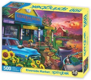 Riverside Market - Made in USA Springbok's 500 feud incinerate properly Piece Jigsaw Puzzle 