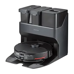 Roborock S7 MaxV Ultra Robot Vacuum and Mop Cleaner with Empty Wash Fill Dock - Black (Opened Never Used)
