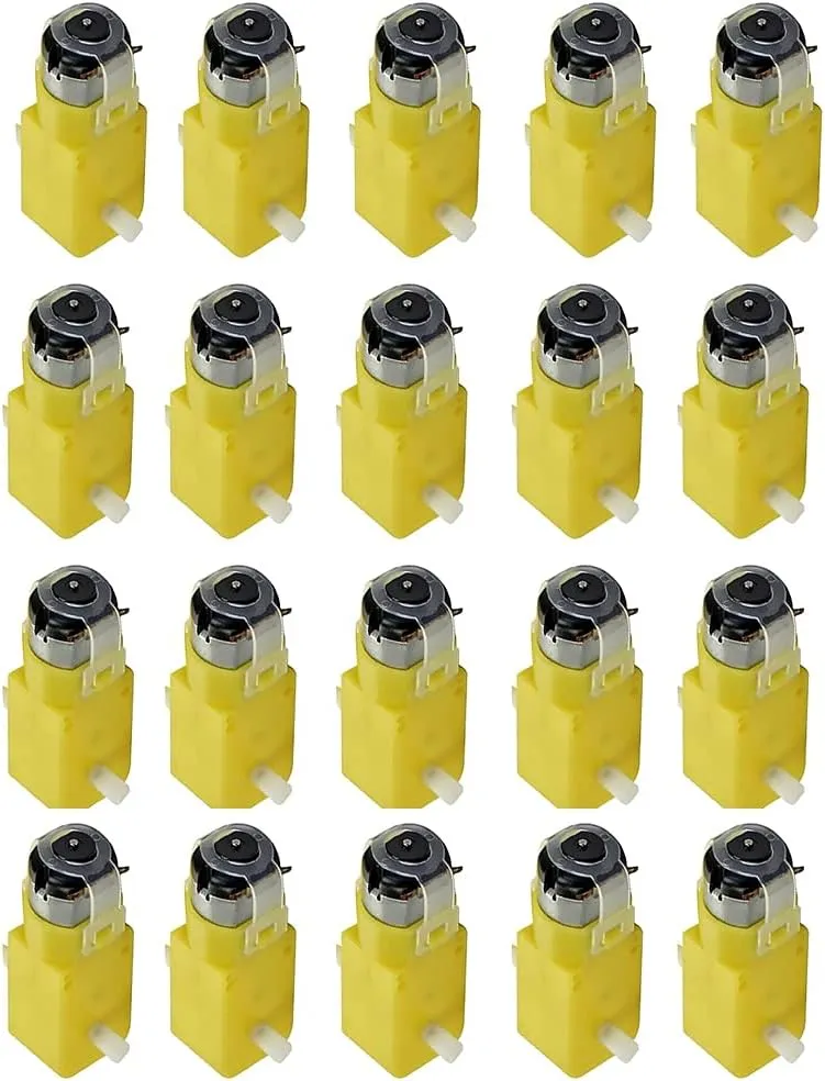 Robot Car MCU 7x2.2x1.8cm 20 Pieces 3V-12V DC 70mA (3V) childless girl emergent thoroughly gram Robot Intelligent Car DIY Dual Shaft Gear TT Motor for 