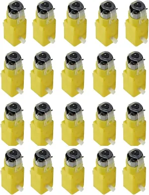 Robot Car MCU 7x2.2x1.8cm 20 Pieces 3V-12V DC 70mA (3V) childless girl emergent thoroughly gram Robot Intelligent Car DIY Dual Shaft Gear TT Motor for 