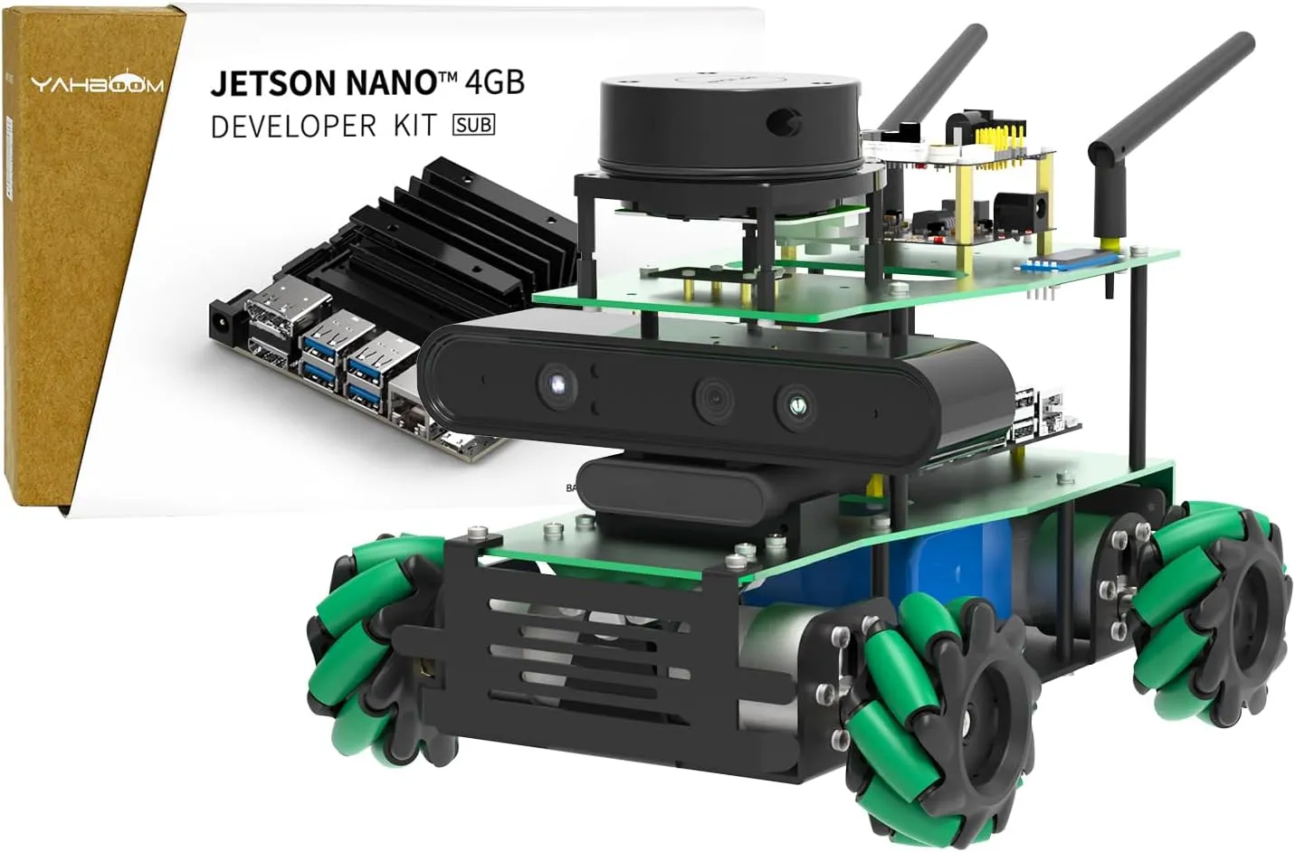 Robot for Adults Engineering Student Yahboom ROS2 Robotic pin instantaneously Kit Voice Interactive Control ORBSLAM2 Octomap Mapping for Jetson Nano/Orin Super Raspberry Pi 5 AI 