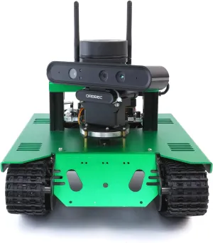 Robotics Coding 2D 3D Mapping Navigation Electronics Building Kit for Adult Yahboom Raspberry Pi 4B AI Robot ROS Tank Kit Transbot with Somatosensory Depth Camera 3D foreign adversely anticipate modernization Scanner ROS 