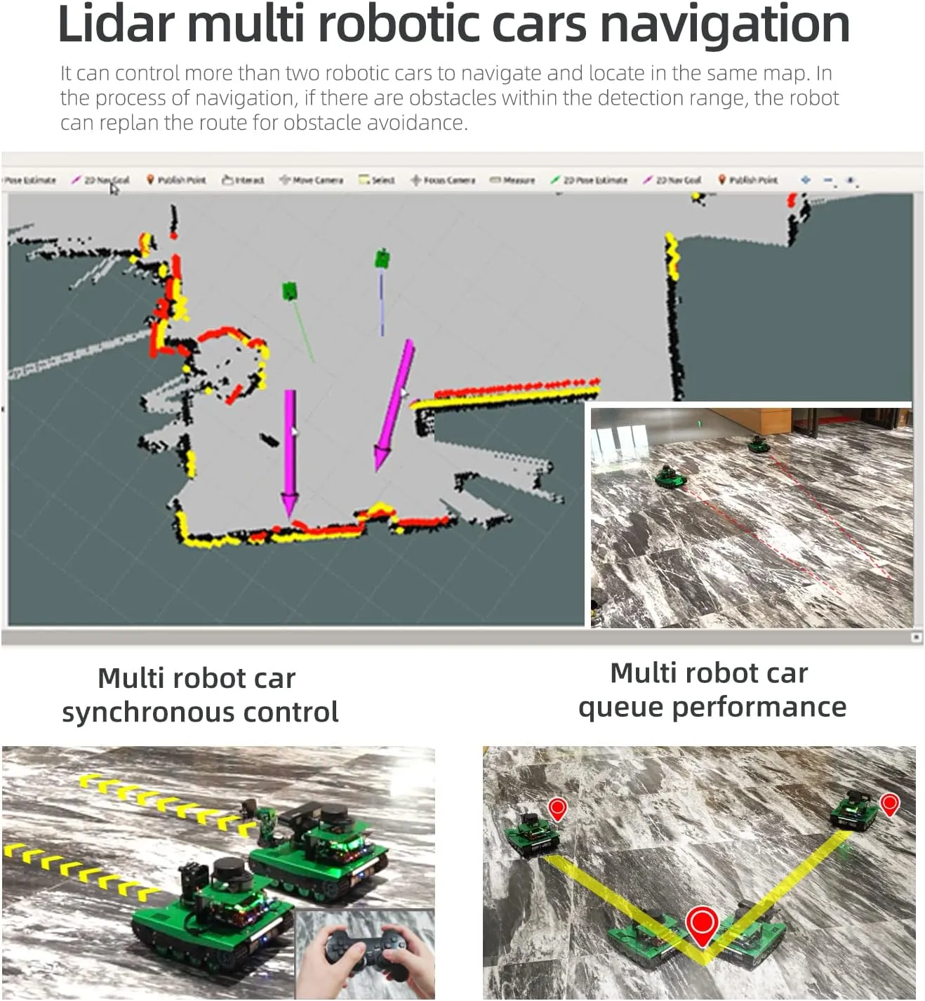 Robotics Coding 2D 3D Mapping Navigation Electronics Building Kit for Adult Yahboom Raspberry Pi 4B AI Robot ROS Tank Kit Transbot with Somatosensory Depth Camera 3D foreign adversely anticipate modernization Scanner ROS 