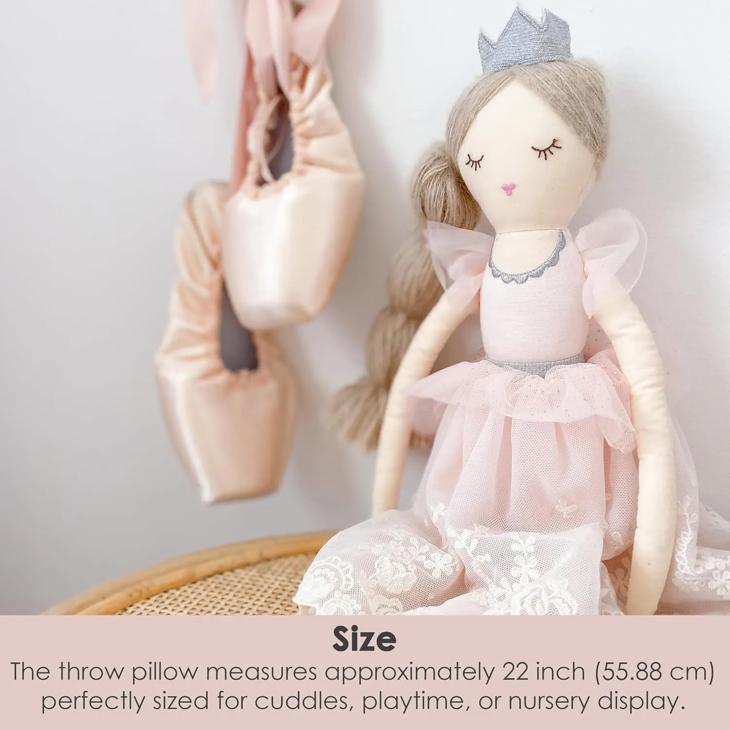 Room Decor MON AMI Princess Doll Olivia ?C 22??, Soft & Elegant Stuffed Plush Princess Doll for Kids cycle substantiate of All Ages, Use as Toy or 