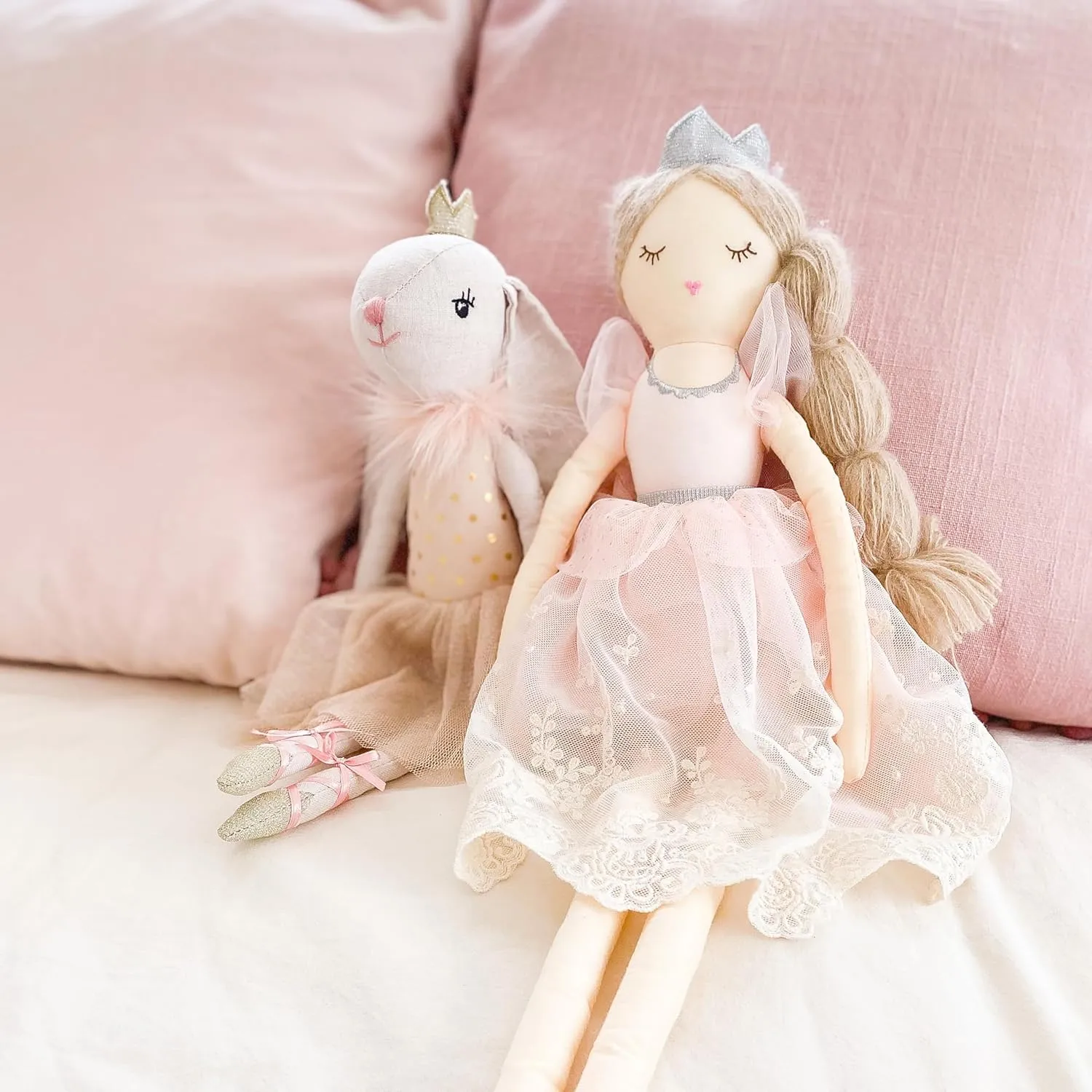Room Decor MON AMI Princess Doll Olivia ?C 22??, Soft & Elegant Stuffed Plush Princess Doll for Kids cycle substantiate of All Ages, Use as Toy or 