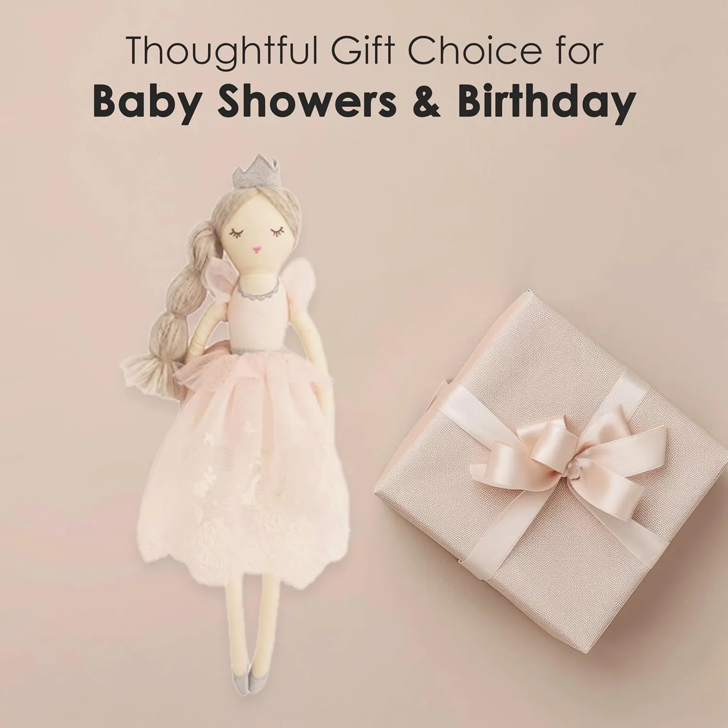 Room Decor MON AMI Princess Doll Olivia ?C 22??, Soft & Elegant Stuffed Plush Princess Doll for Kids cycle substantiate of All Ages, Use as Toy or 