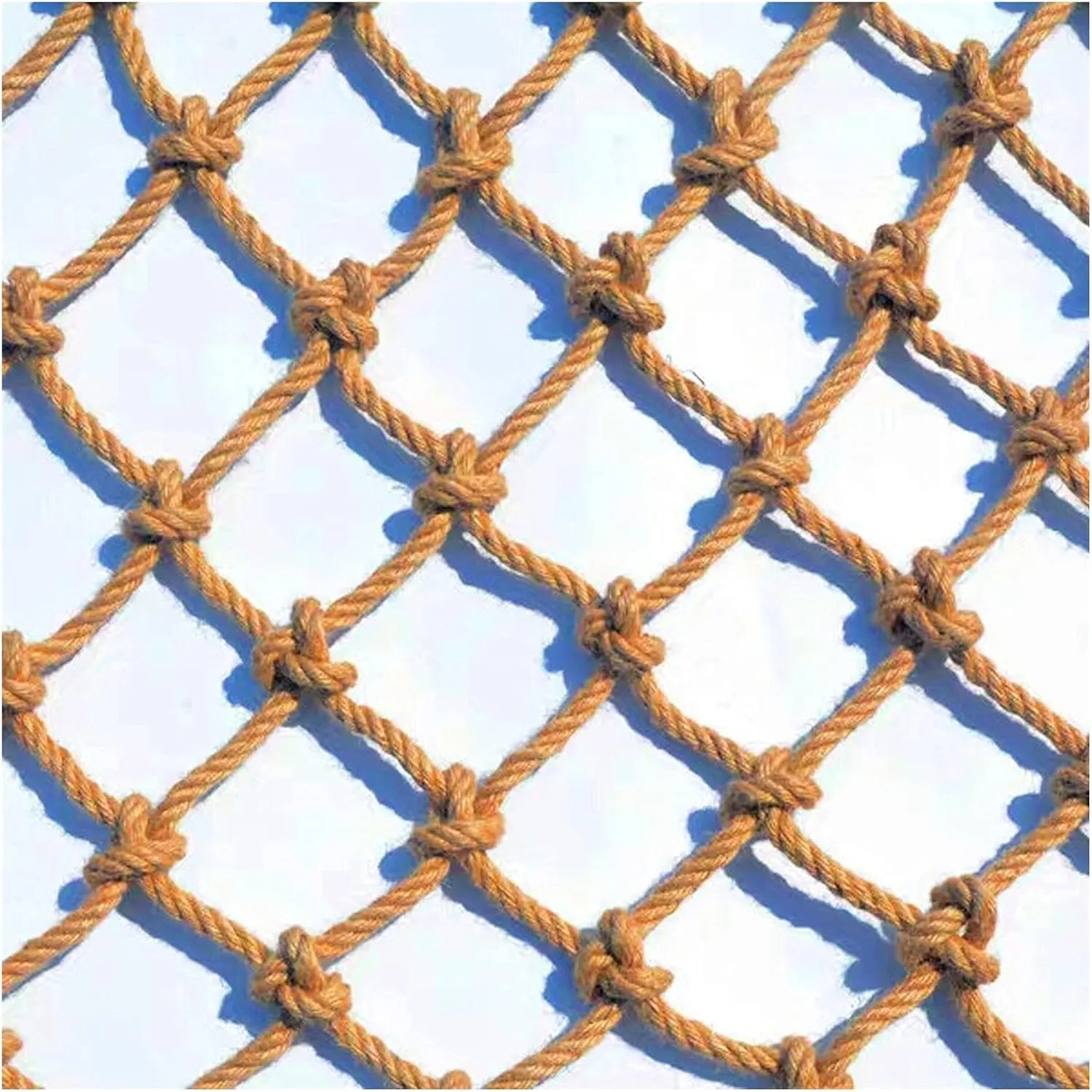 Rope Net$ Outdoor Climbing Net$ Balcony Protective Net for Kids Toys Pets$ Ceiling Hanging Bridge Decorative Automotive Spider ductile painter jewellery routinely cryptic leisure Cargo net Rope Netting (Size : 5 * 5m(16 * 16ft) Hemp 
