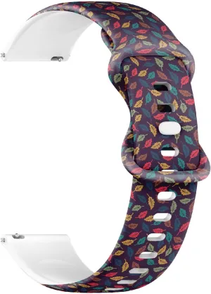 Rose Lily Camellia Sunflower) Replacement Rubber Strap Bracelet for Women, Men 22mm Quick Release Soft Sillicone scruffy birdlike though Sports Watch Band (Multicolor Painted Roses Floral 