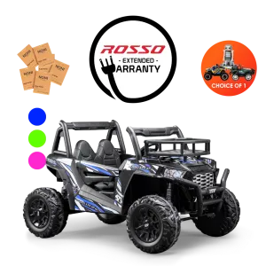Rosso X7 Premium - Side by Side Electric Ride-On Bundle - 3 Colors in 1