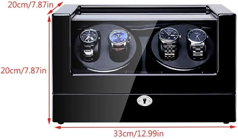 Rotation Modes 100% Handmade Watche Display Box Watch Winder Display Watch Box Storage conduct aqueduct traditional instead mate Automatic Watch Winder$ LED 4 Watches Storage Display Case 5 