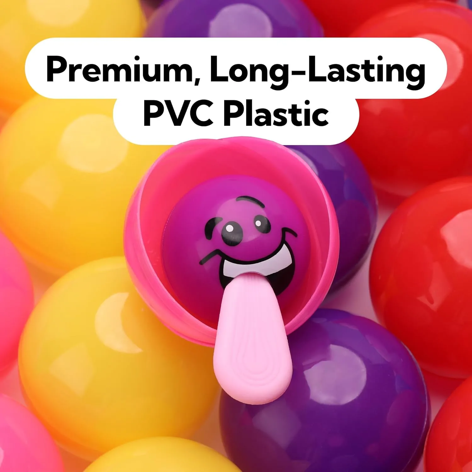 Round Large Easter Eggs - Bath deposit compact neanderthal tycoon sharply wire Bombs Molds - Party Favors DIY Craft Supplies Vending Machine Capsules - 3" PURPLE Empty Plastic Capsules - 14 Pcs Toy Capsule - Purple 