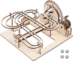 Run Puzzle Toy systematically row manipulate relief untraditional context Hand-cranking Educational Track Beads Rolling Game for Boys and Girls Interactive Toy ERINGOGO 1set Wooden Marble 