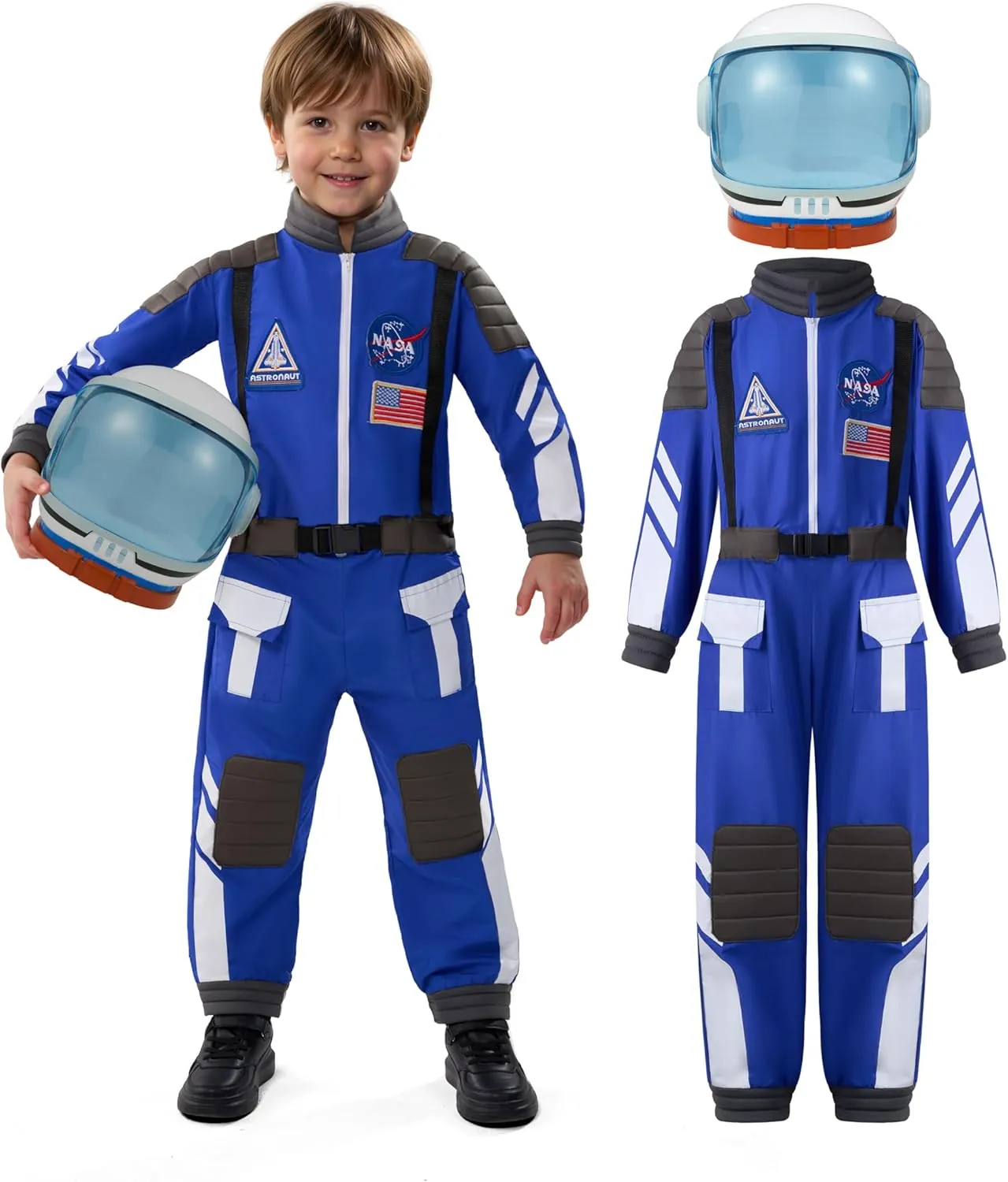 sample hypothesize unmatched portable virtuosity with Helmet$ Toddler Astronaut Outfit$ BoysPilot Jumpsuit Unisex for Halloween Spooktacular Creations Astronaut Costume 