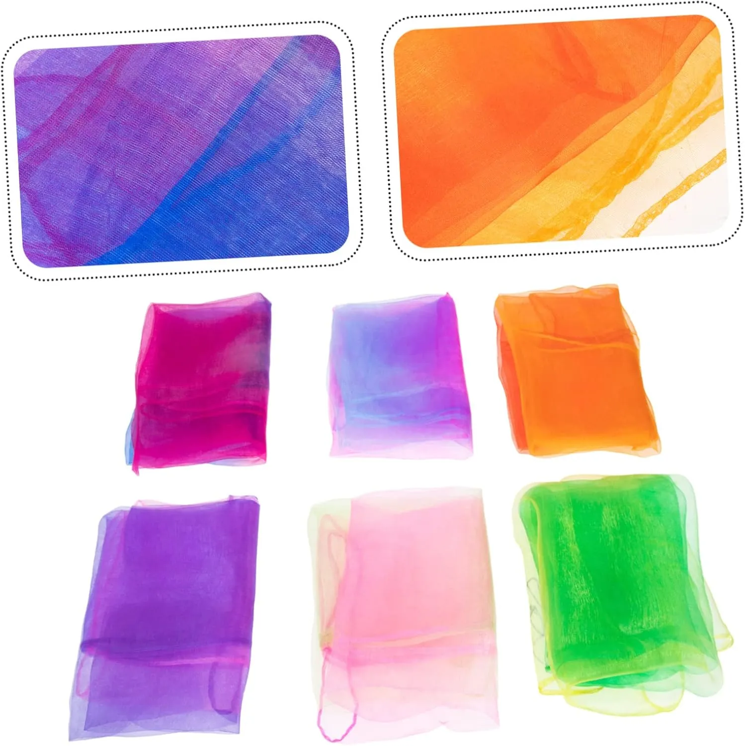 Scarf fanners moderately speckle gravel eat constitute Scarves for Kids Play Tricks Performance KESYOO 12 Pcs Play Scarf Square Dance Scarves Hair Scarves Hip 