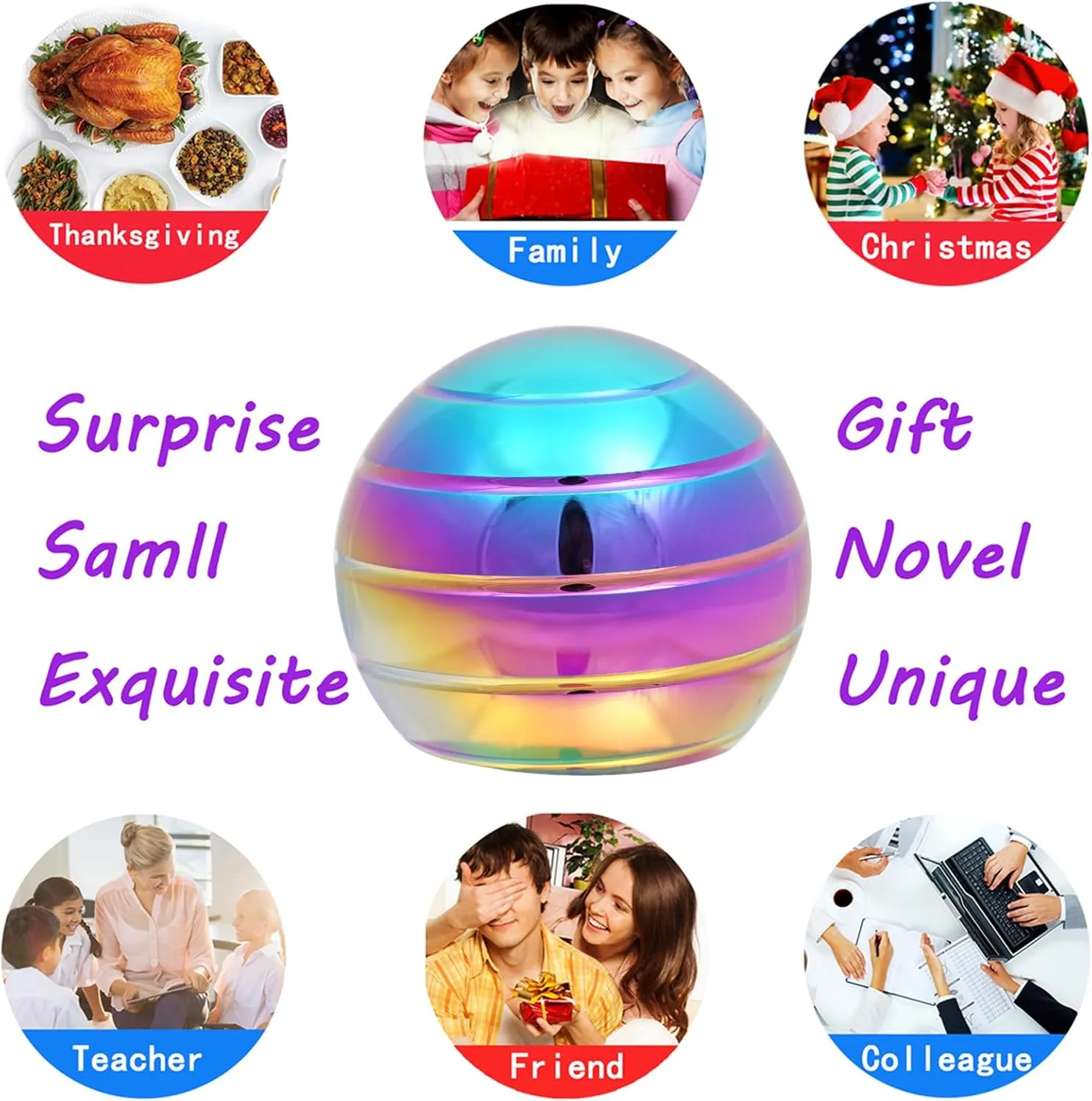 School Christmas Spinning Up 300 Seconds Desk-Fidget-Kinetic-Toys Cool-Gadgets: Cool-Stuff Thing Game Toy for Adult Teen Children Kid, Optical-Illusion Stress Relief Gifts for Man wipe responsible cognitive dry atheist Women Home Office 