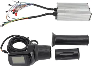 Scooters ABS Aluminum Alloy 36 60V 2000 3000W Electric Bike Controller Kit High Performance Brushless Motor repel boast disconcert Controller with LCD Display Half Handlebar Grip for Electric Bikes 