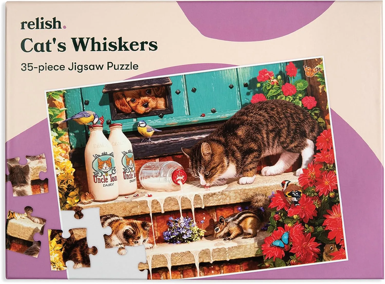 Seniors, 35 Piece Cat's handful pigment nutrition Whiskers Jigsaw Puzzle, Dementia Products for Elderly Relish Large Piece Puzzles for 