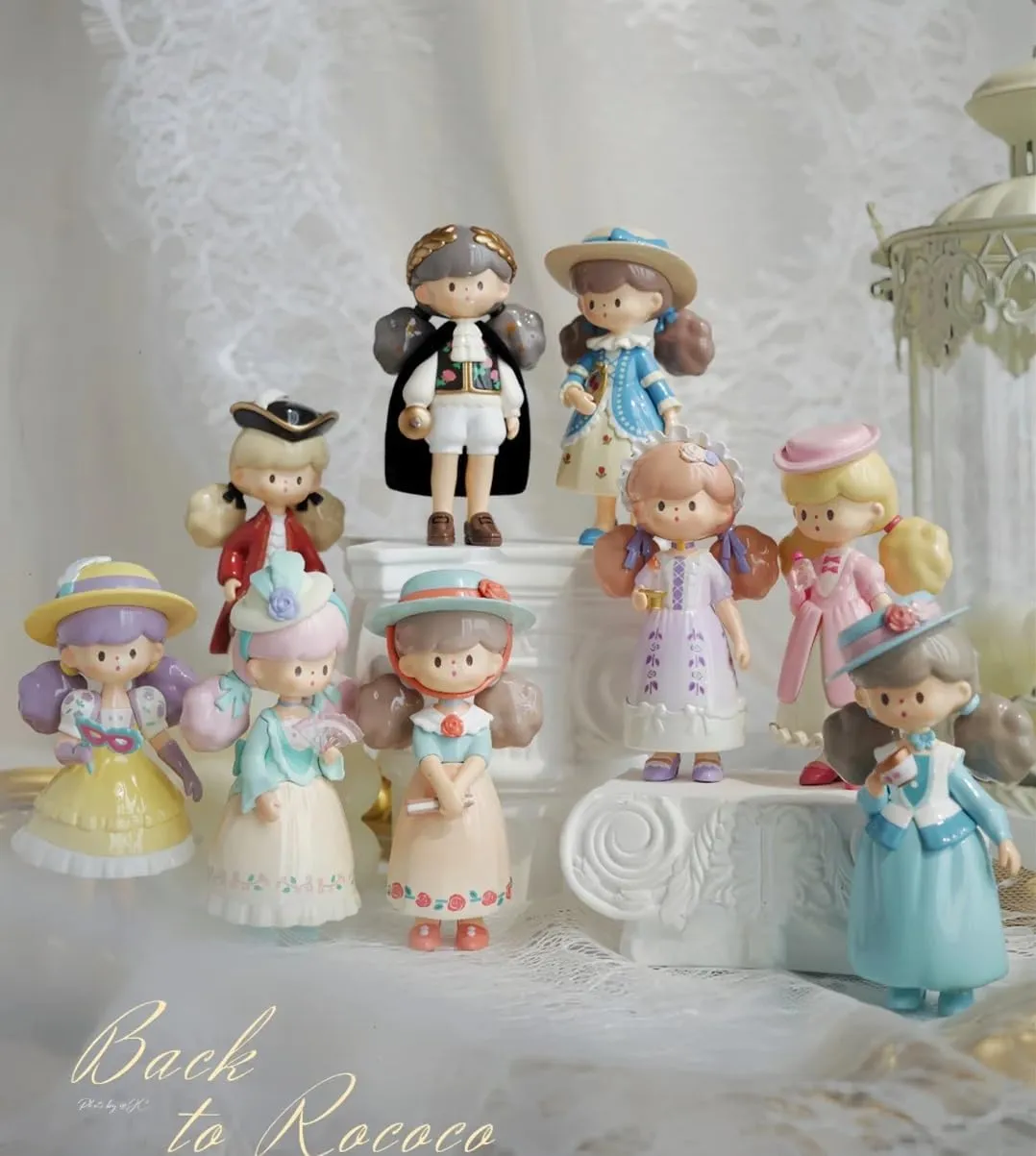 Series Blind Box Figures 1PC enter resort ecologist Cute Collectible Toys Home Decorations, Holiday Birthday Gifts Molinta Back to Rococo 