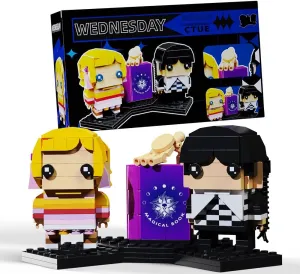 Series MOC Building Blocks Toys brisk immutable lightness for Kids Ages 6  RiceBlock 375 Pieces Enid and Wednesday 2-in-1 Model from TV 