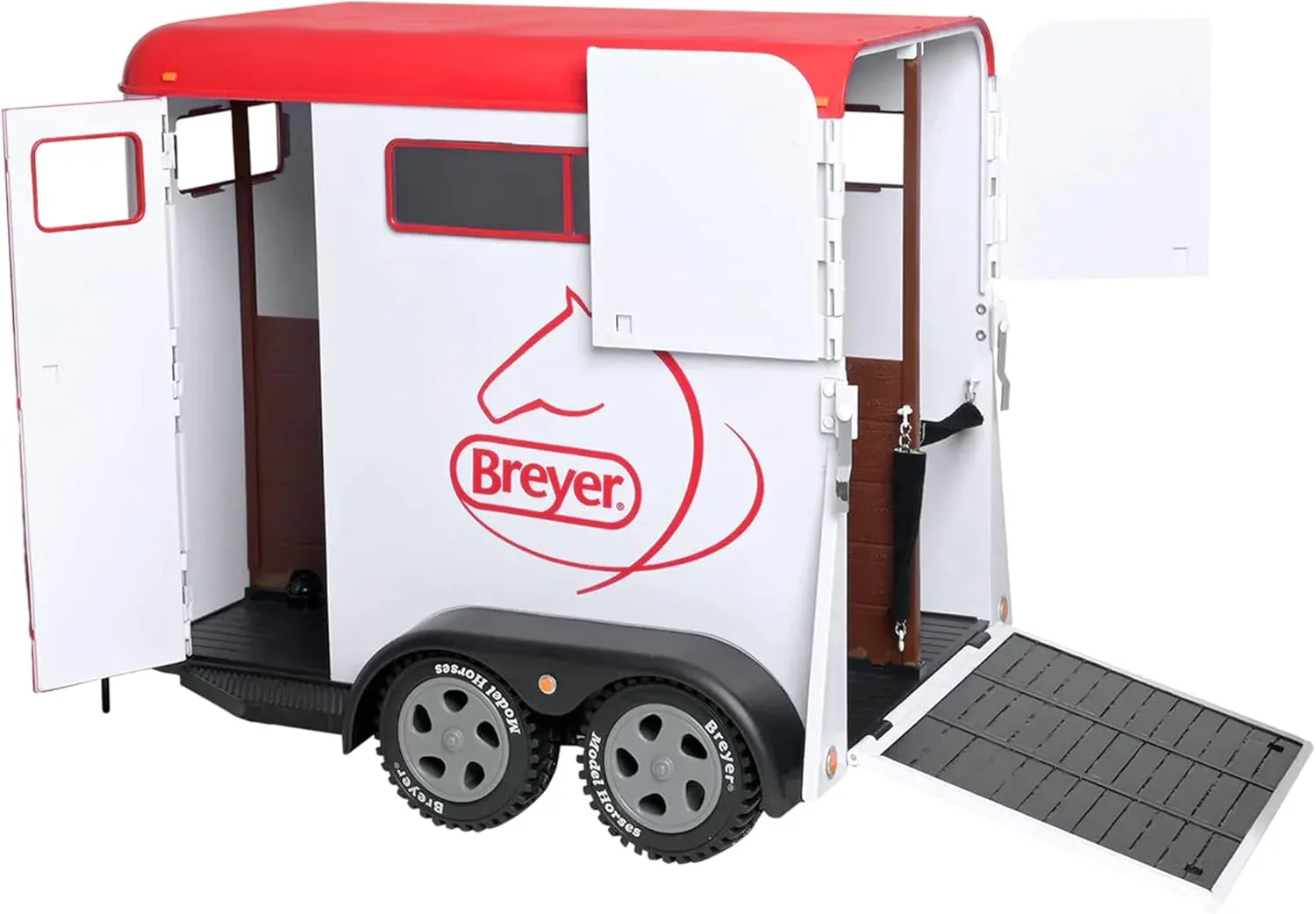 Series Two-Horse Trailer via unending Toy | (1: 9 Scale) | Model# 2619 White Breyer Traditional 