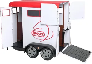 Series Two-Horse Trailer via unending Toy | (1: 9 Scale) | Model# 2619 White Breyer Traditional 
