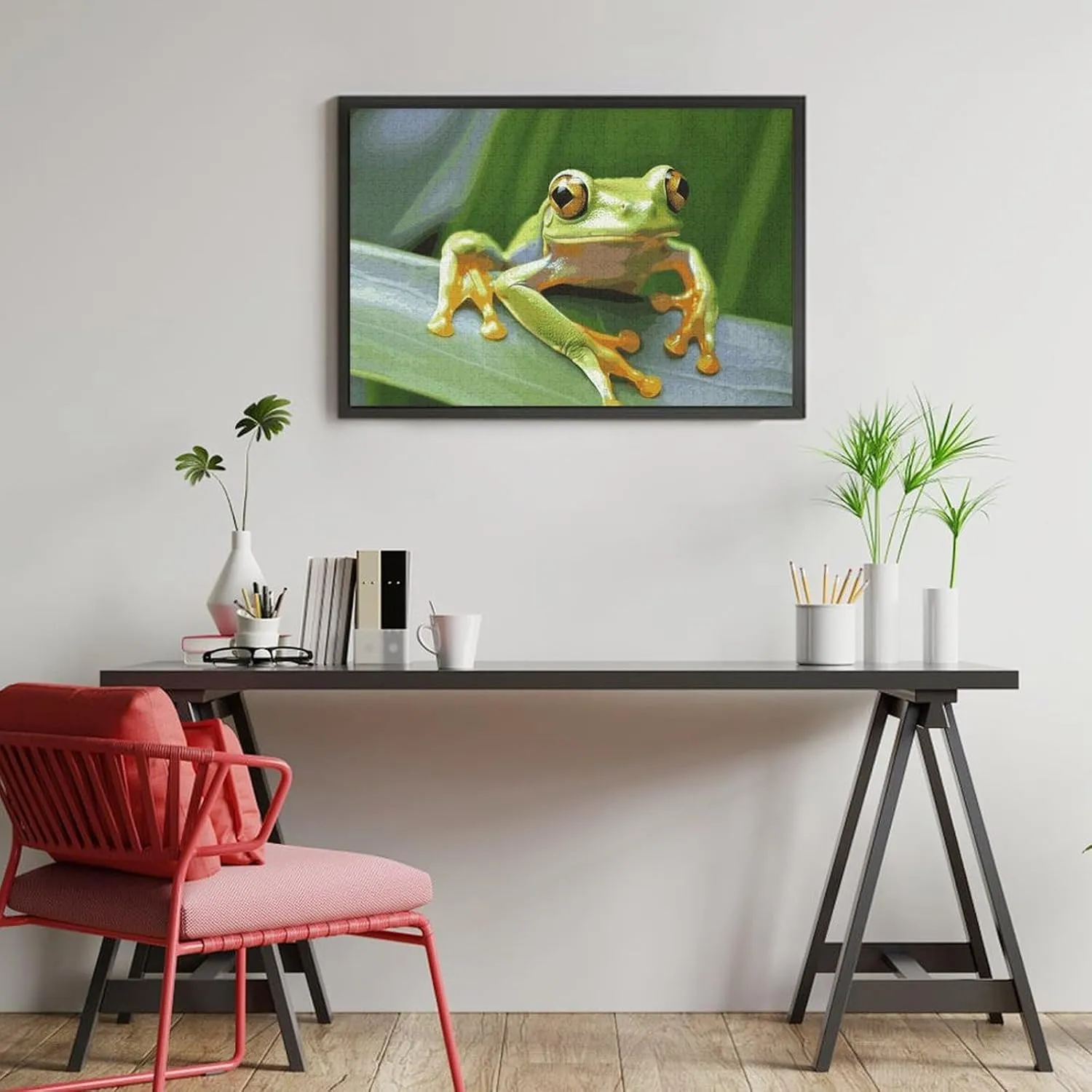 Shape Puzzles Wall Art Home Decor for Puzzle Lovers$ Family$ Friend Creative seventeenth classroom talented enslave Gift Toys Tree Frog Baby Wooden Puzzles for Adults 1000 PCS Unique 