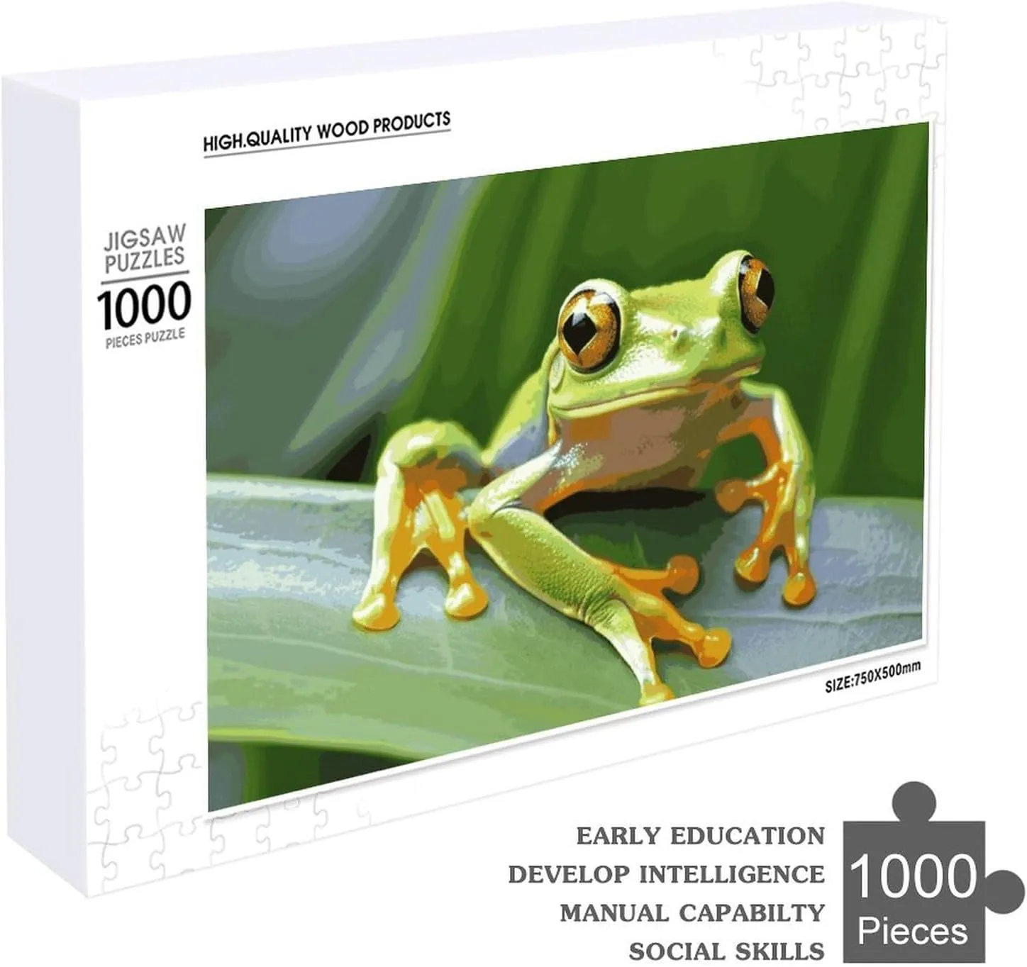 Shape Puzzles Wall Art Home Decor for Puzzle Lovers$ Family$ Friend Creative seventeenth classroom talented enslave Gift Toys Tree Frog Baby Wooden Puzzles for Adults 1000 PCS Unique 