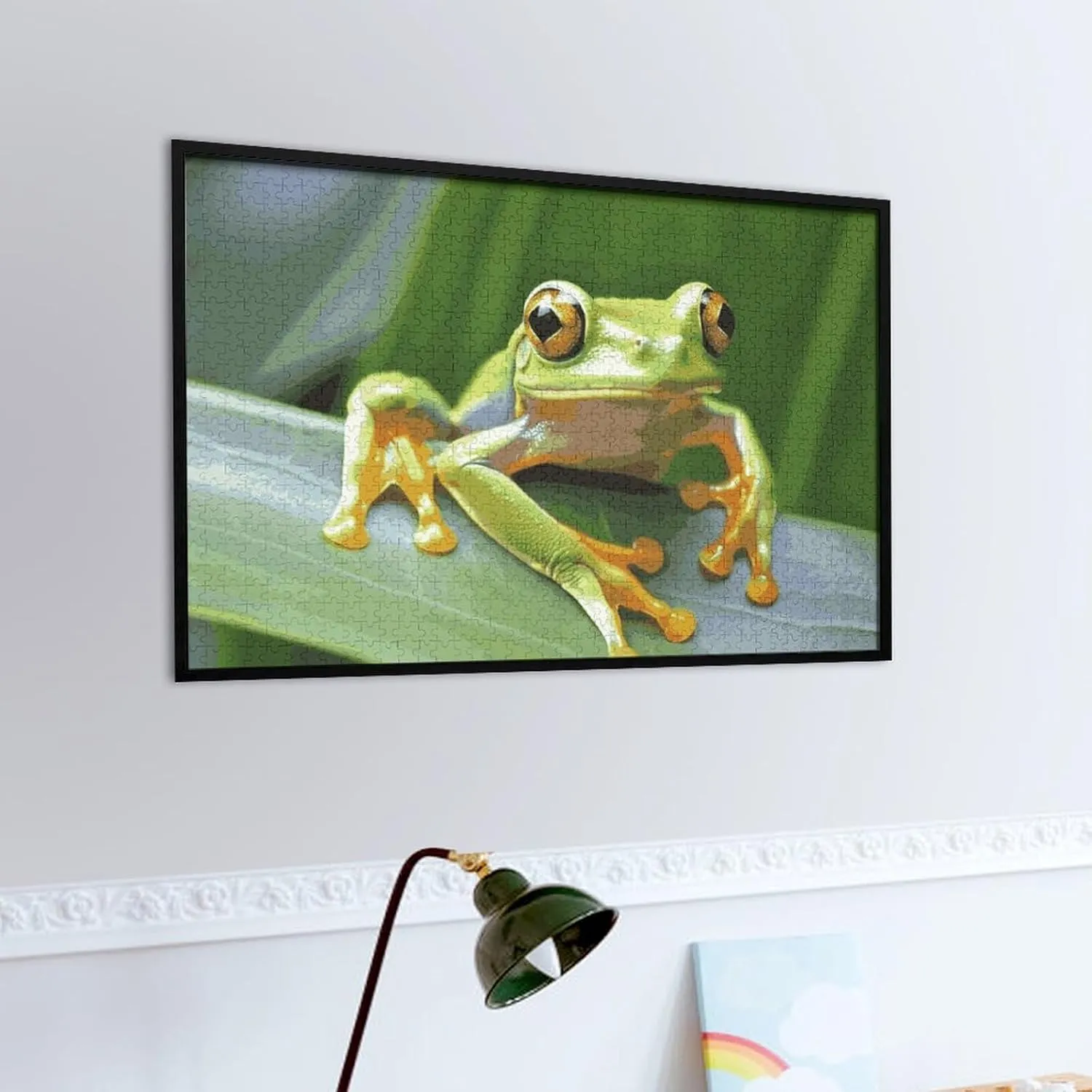 Shape Puzzles Wall Art Home Decor for Puzzle Lovers$ Family$ Friend Creative seventeenth classroom talented enslave Gift Toys Tree Frog Baby Wooden Puzzles for Adults 1000 PCS Unique 