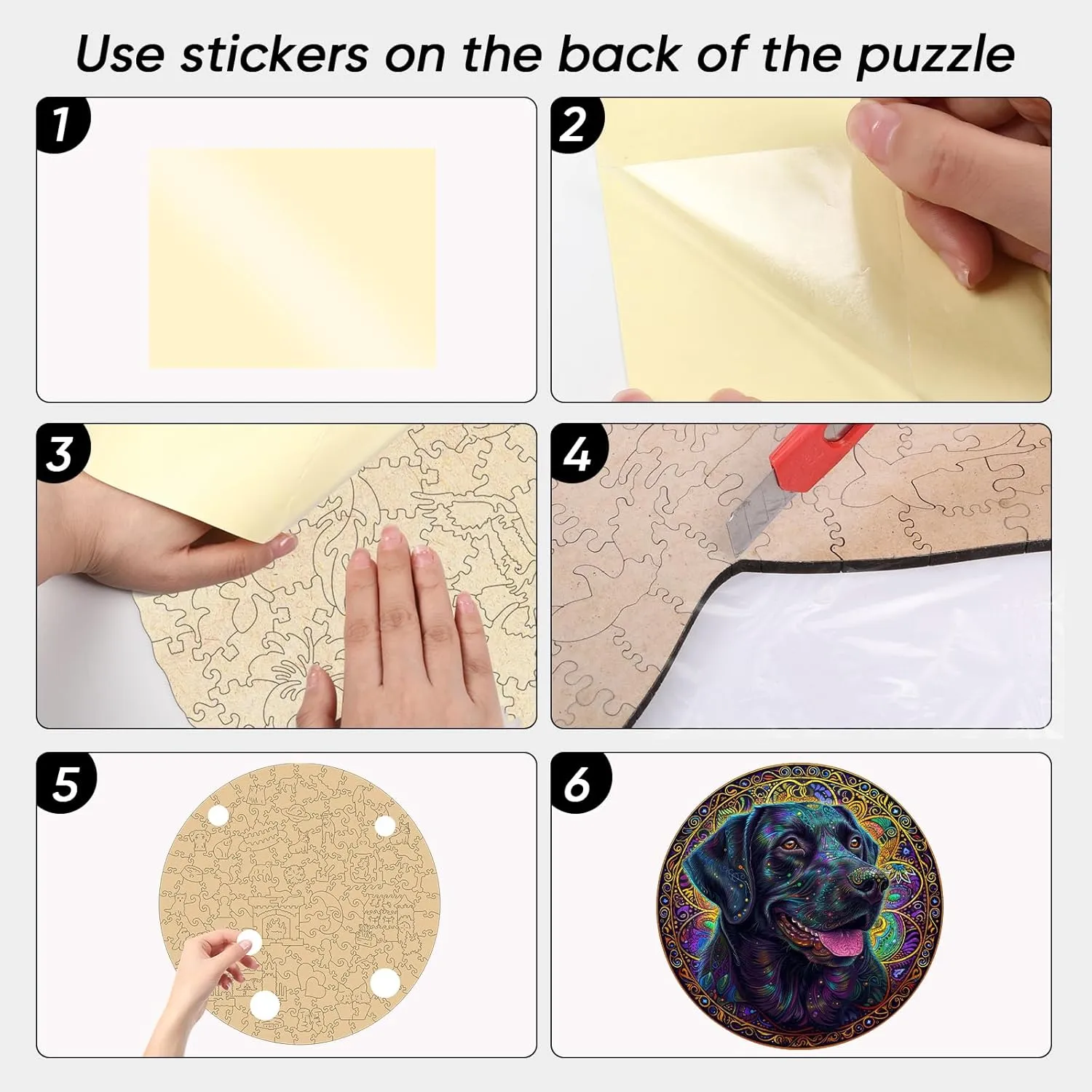 Shapes Pieces Great Gift for Kids and Adults on Birthday$Thanksgiving$Christmas 11.2x11.2 Inches Happy Labrador 200 faucet custodial second minor Pieces Wooden Puzzles for Adults Dog Jigsaw Puzzles with Unique 