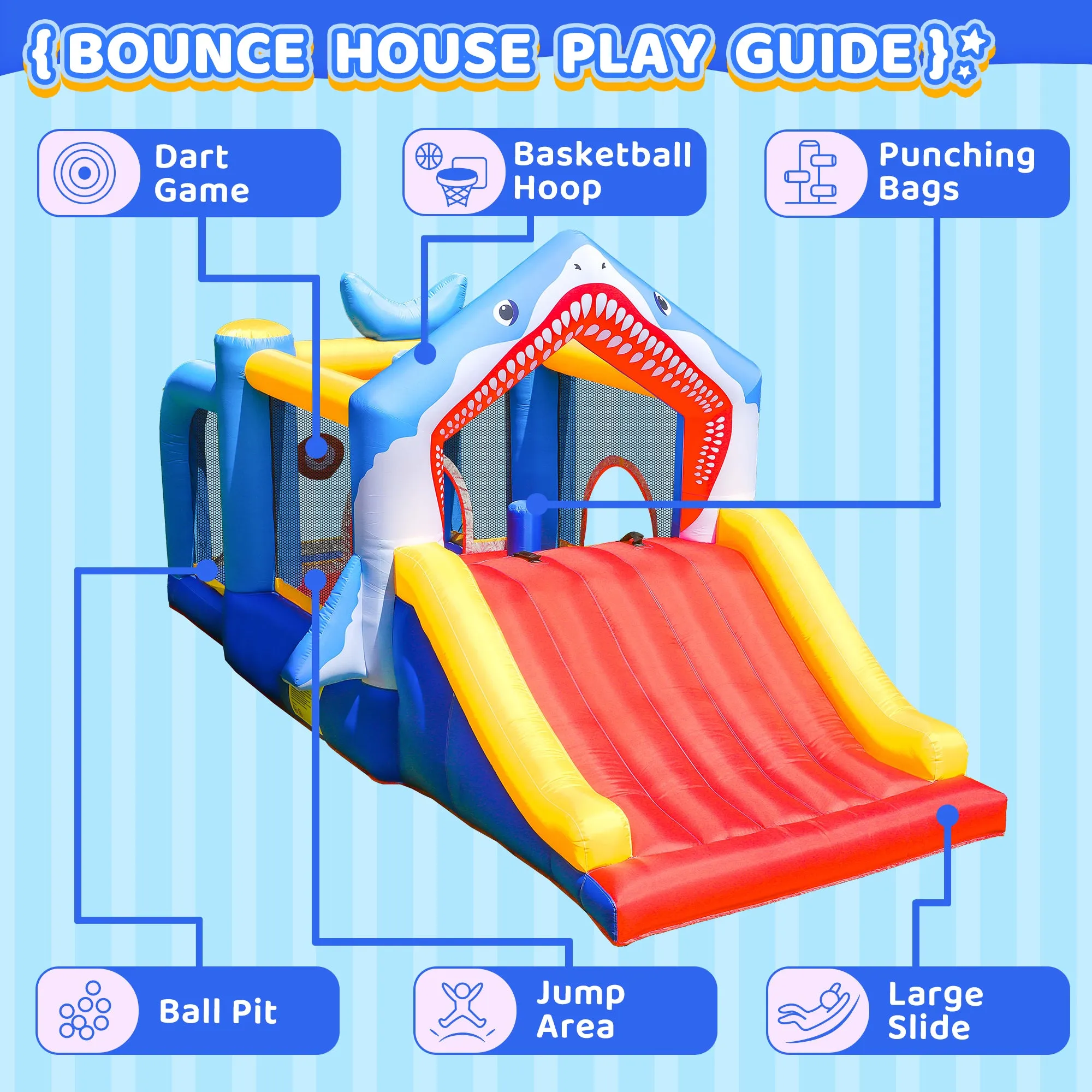 Shark Bouncy Castle Park