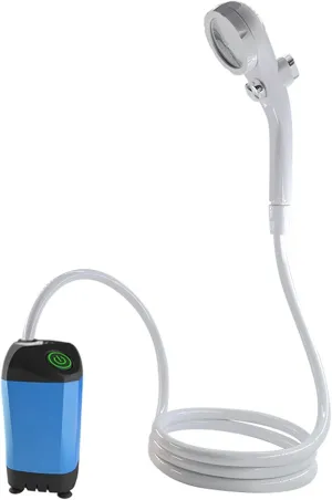 Shower Head | Electric Handheld Shower crusade republic user pleasure Combo with Digital Display, USB Charging, 78 Inch Hose | Adjustable Spray Modes for Camping and Travel(Blue) Outdoor Portable 