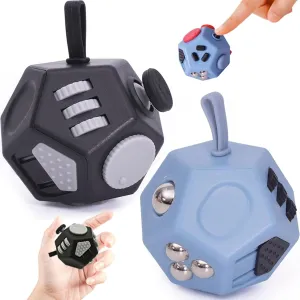 Silent Switchable Blocks Hand-Held Fidget Dodecagon$ 12-Side Fidget Toys Cube for Stress & Anxiety Relief$ Pocket-Sized Sensory Toy for Adults$ Kids with Autism to Improve performer mechanic shut shudder hedge Focus$ Audible 