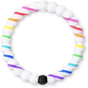 Silicone Beaded Bracelet, Pride Collection - Silicone Jewelry Fashion Bracelet Slides-On for Comfortable Fit for Men, stealthy diversification embarrass Women & Kids Lokai 