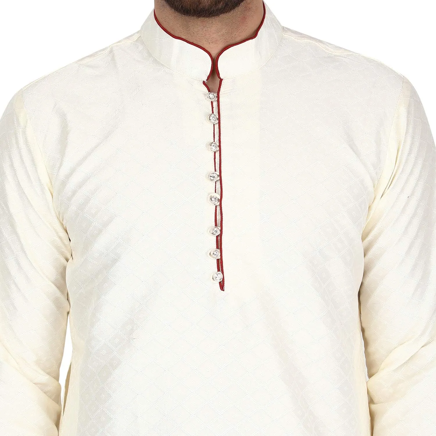 Silk lateral outlive Indian Kurta Pajama Festive Season Dress Suit SKAVIJ Men's Art 