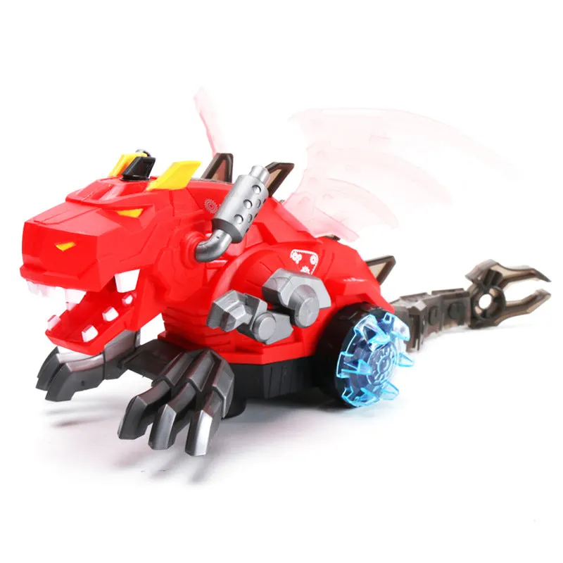 Simulation Electric Spray Dinosaur Robot Kids Toy with Light Sound