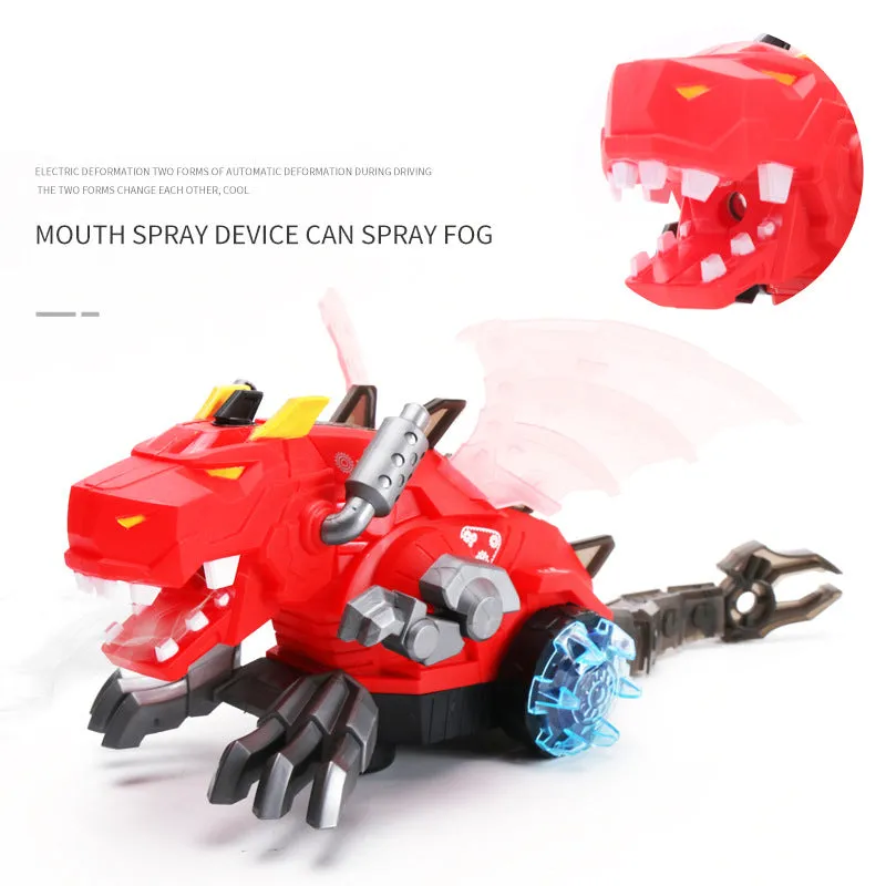 Simulation Electric Spray Dinosaur Robot Kids Toy with Light Sound