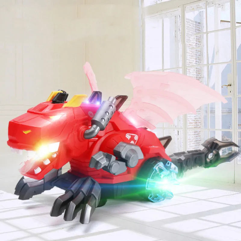 Simulation Electric Spray Dinosaur Robot Kids Toy with Light Sound