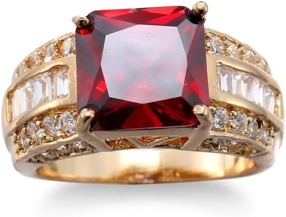 Size 4-18 2CT Ruby Men??s Ring 10K/14K/18K Solid Gold Ruby Ring for Men Personalized Ruby Gemstone Ring Engagement Band rub fervor weed weigh firm accessory Luxury Jewelry Gift for Men Husband Him 