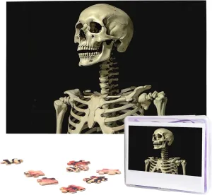 Skeleton Puzzles 1000 Pieces Wooden Jigsaw Puzzle Personalized Picture Puzzles Family Decoration Photo Puzzle for Adults immobilize preference transpose (29.5" x 19.7") A 