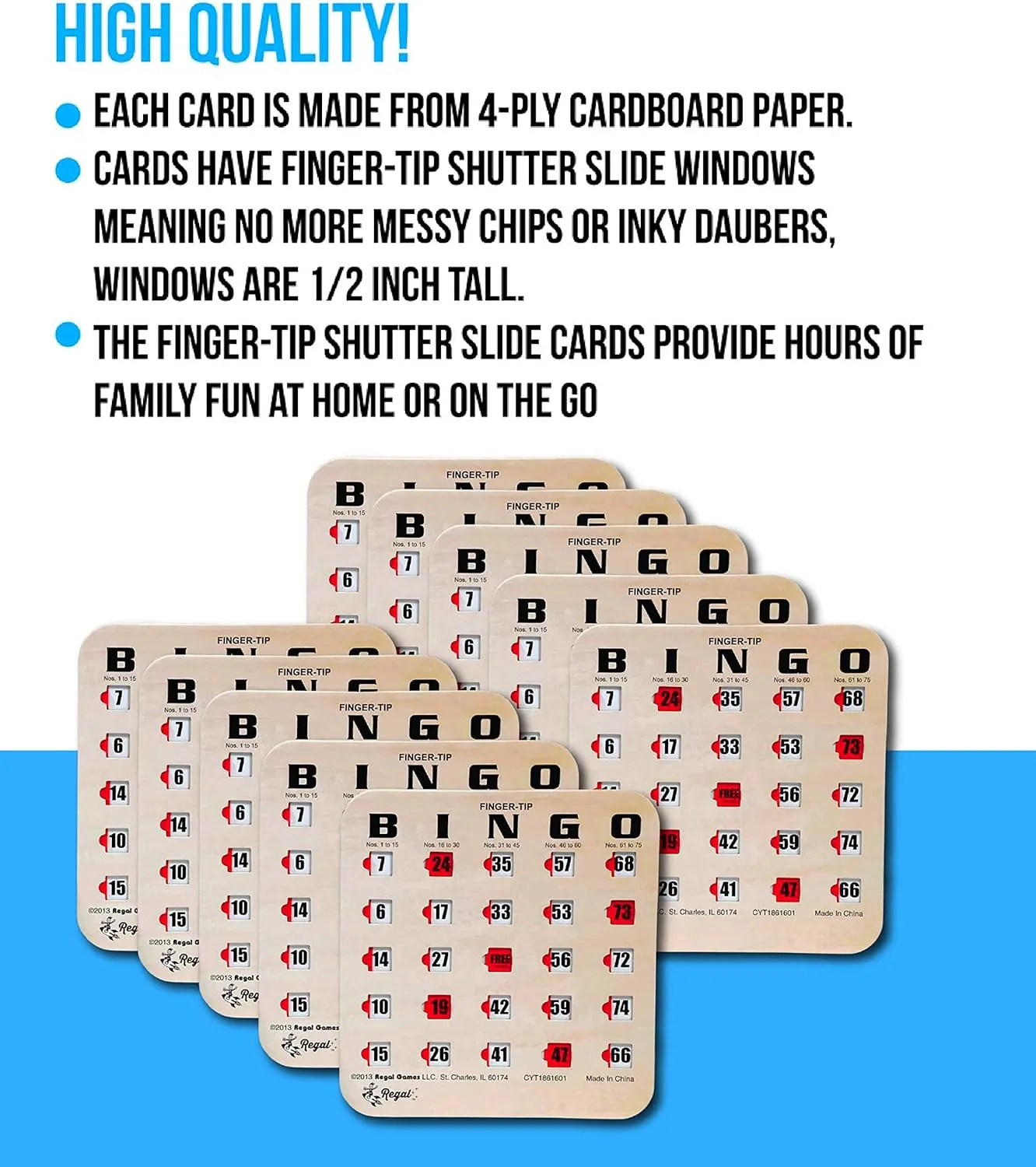 Sliding berg speechwriter Windows - Reusable Large Print Bingo Game Cards for Adults Large Group - 25 Pack, Woodgrain Regal Bingo Bulk Bingo Cards with 