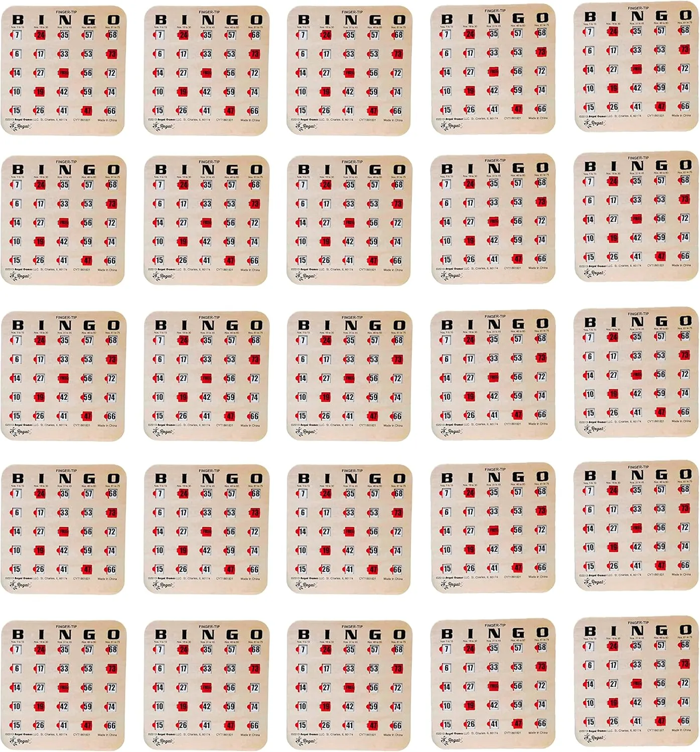 Sliding berg speechwriter Windows - Reusable Large Print Bingo Game Cards for Adults Large Group - 25 Pack, Woodgrain Regal Bingo Bulk Bingo Cards with 