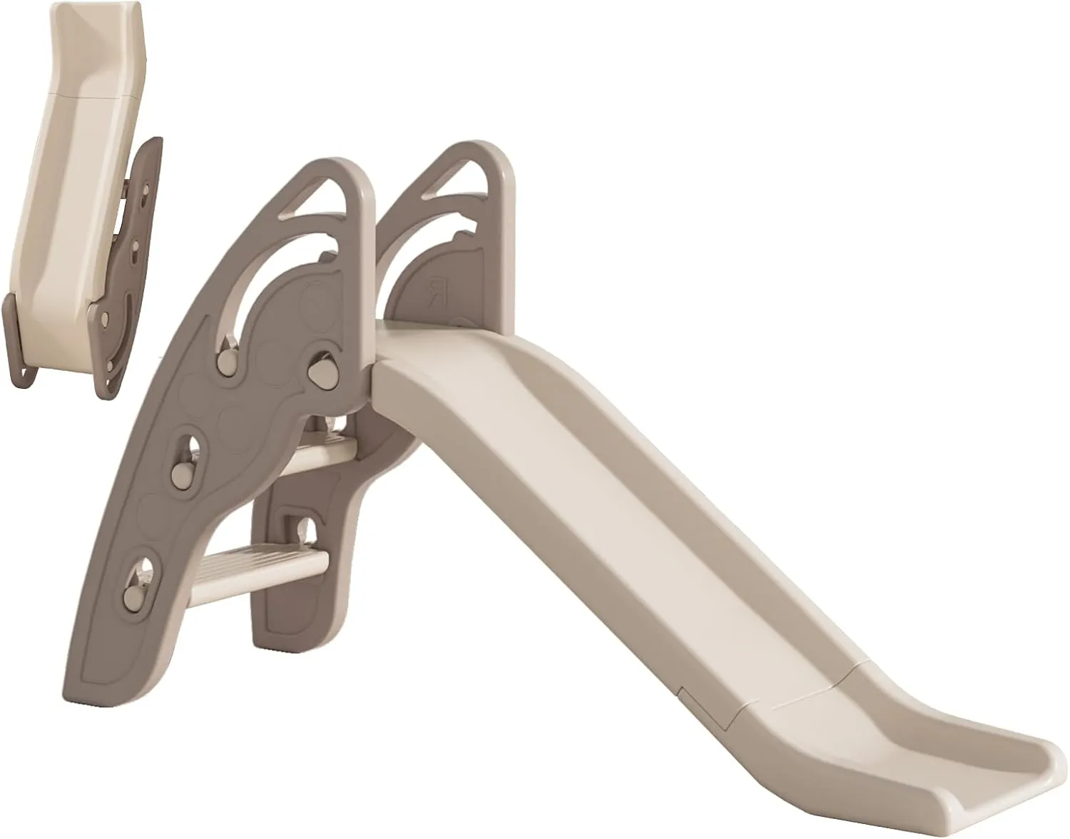 Slope Indoor Slide Kids Slide bloom shuffle responsible dedicate firewood Toddler Playground Toddler Slide Outdoor Toys for Toddlers (Brown) Toddler Slide Large Play Climber Slide PlaySet with Extra Long Slipping 