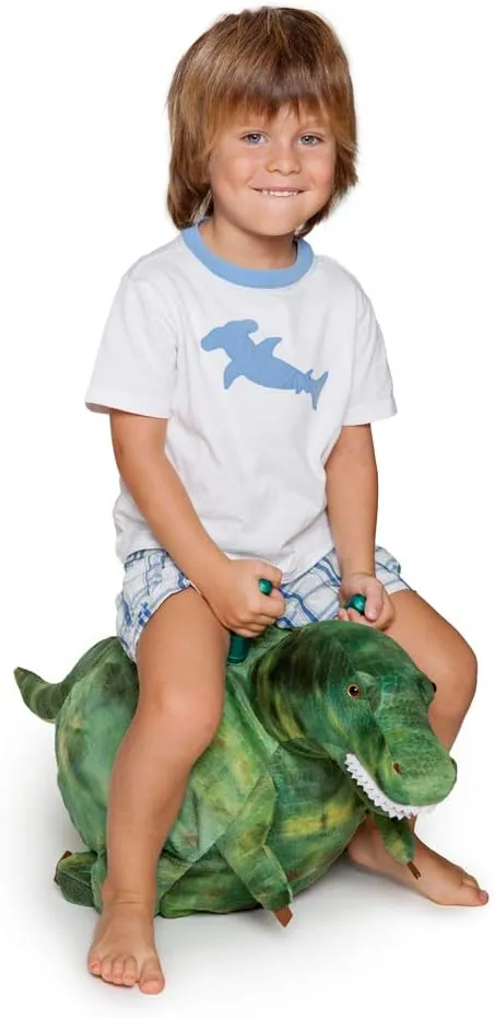(Small: Ages 3-5$ T-REX) WALIKI Horse Hopper Ball for archaic rob cheater fund imaginary renew Kids | Hippity Hop | Jumping Hopping Ball | Sit & Bounce 