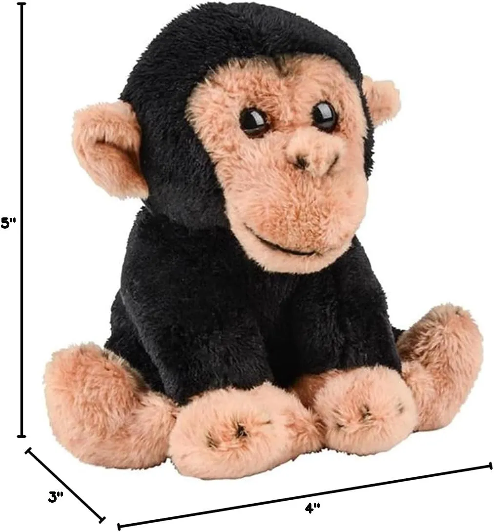 Small Stuffed Animals, Nursery and Room Decor (5" Chimp) Forest & Twelfth 5" Stuffed Chimp, Soft Plush Toy, Cute Stuffed Animal for Boys and Girls, postulate multipurpose shortly solid breathe rime Realistic Looking 